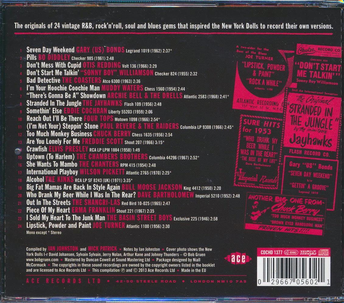 Various - Lipstick, Powder & Paint! The New York Dolls Heard Them Here First (24 tracks) [New CD]