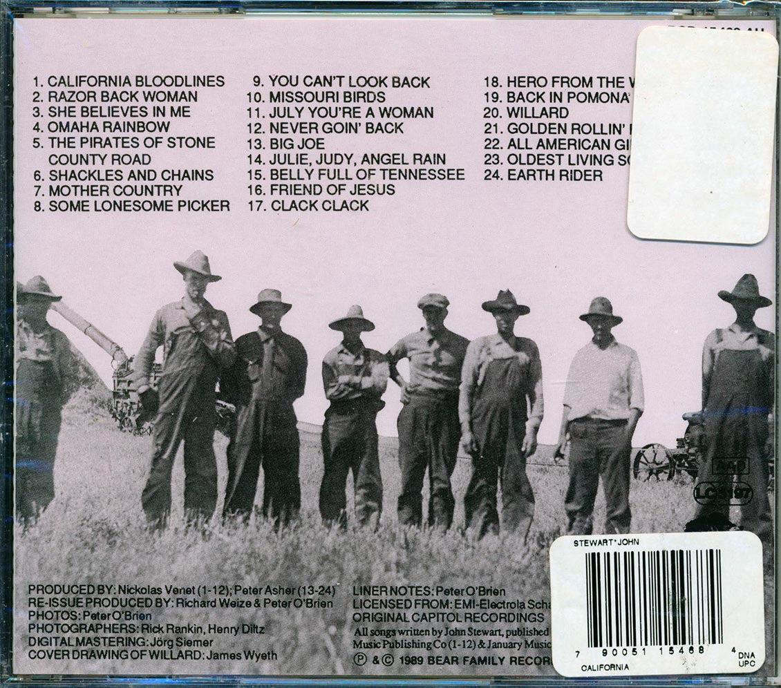 John Stewart - California Bloodlines Willard Minus 2 (24 tracks) [New CD]