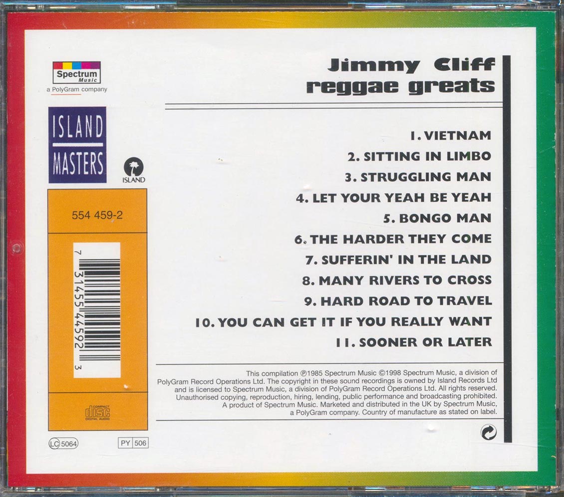 Jimmy Cliff - Reggae Greats [New CD]