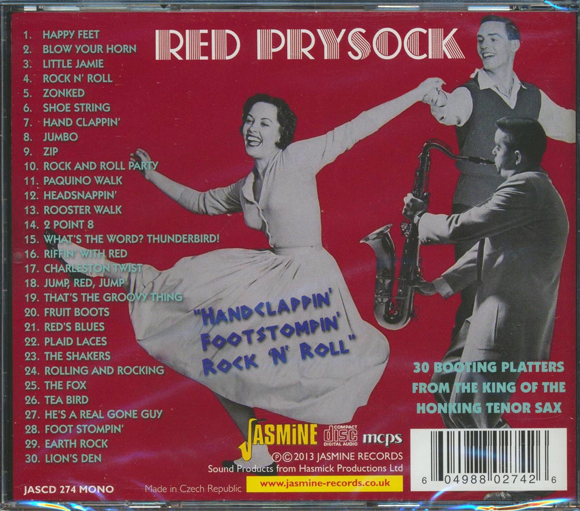Red Prysock - Handclappin', Footstompin', Rock 'N' Roll: 30 Booting Platters From The King Of The Honking Tenor Sax (30 tracks) [New CD]
