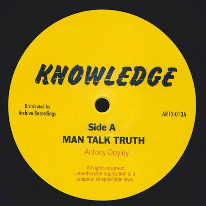 Knowledge - Man Talk Truth (Extended Mix)  /  Knowledge - Let Us All (Extended Mix) [New Vinyl Record 12" Single]