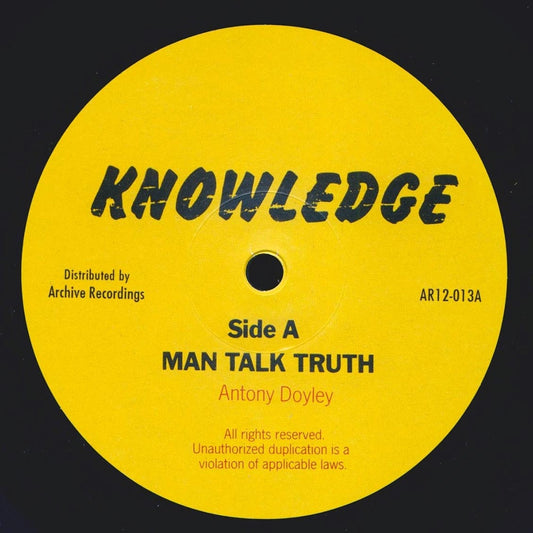 Knowledge - Man Talk Truth (Extended Mix)  /  Knowledge - Let Us All (Extended Mix) [New Vinyl Record 12" Single]