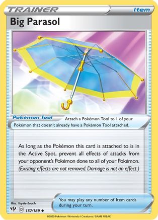 Big Parasol 157/189 - SWSH03 Darkness Ablaze