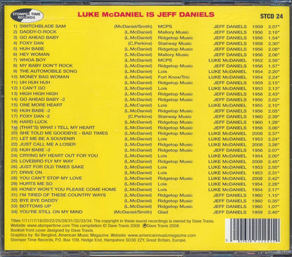 Jeff Daniels - Luke McDaniel Is Jeff Daniels: Mississippi Honky-Tonk Rockabilly Man [New CD]