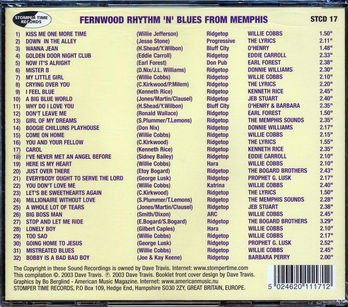 Various - Fernwood Rhythm N Blues [New CD]