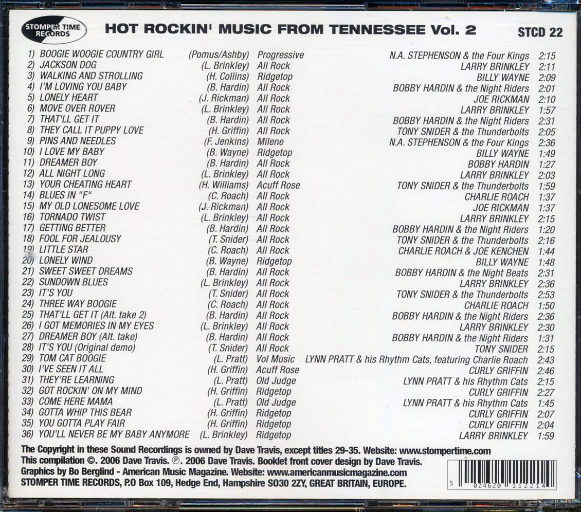 Various - Hot Rockin' Music From Tennessee, Volume 2: The Westwood Recording Company Story [New CD]