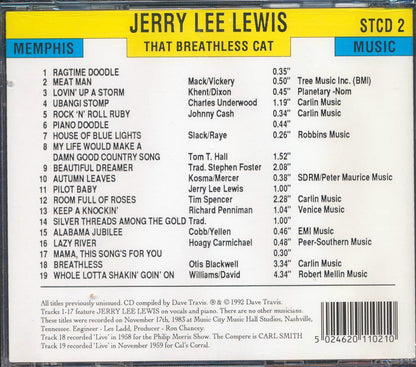 Jerry Lee Lewis - Stomper Time Records Presents: Jerry Lee Lewis, That Breathless Cat [New CD]