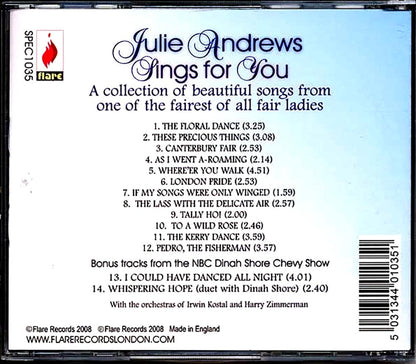 Julie Andrews - Julie Andrews Sings For You: A Collection Of Beautiful Songs From One Of The Fairest Of Fair Ladies [New CD]