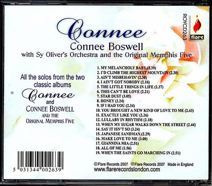 Connee Boswell - Connee..The One And Only: With The Sy Oliver Orchestra And The Original Memphis Five (2 albums on 1 CD) [New CD]