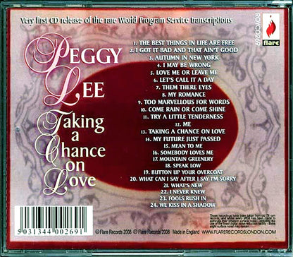 Peggy Lee - Taking A Chance On Love [New CD]