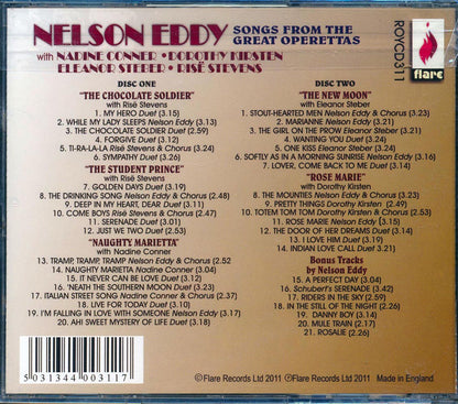 Nelson Eddy - Songs From The Great Operettas, Plus Bonus Tracks (41 tracks) (2xCD) [New CD]