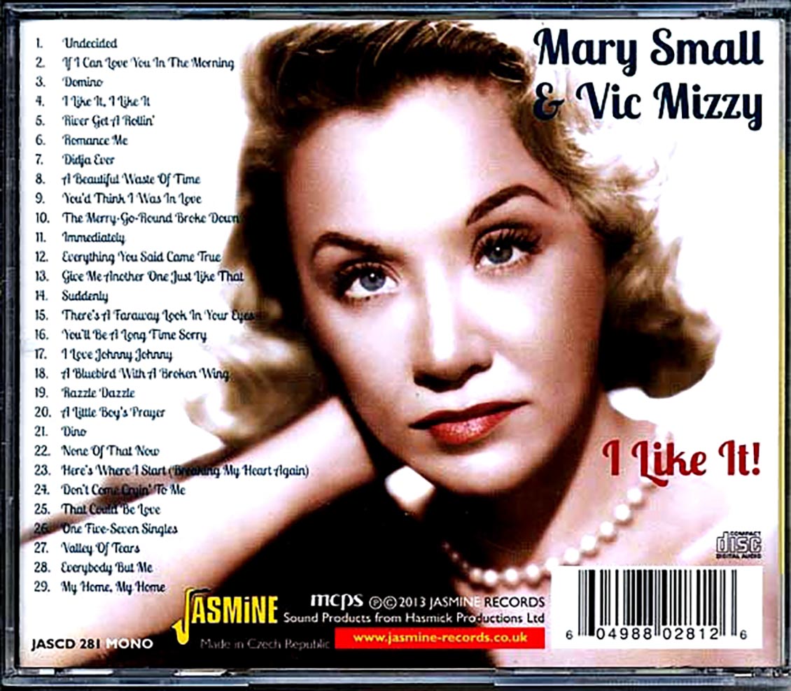 Mary Small & Vic Mizzy - I Like It! (29 tracks) [New CD]