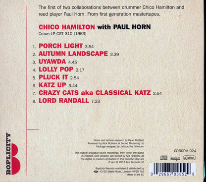 Chico Hamilton, Paul Horn - Chico Hamilton With Paul Horn [New CD]