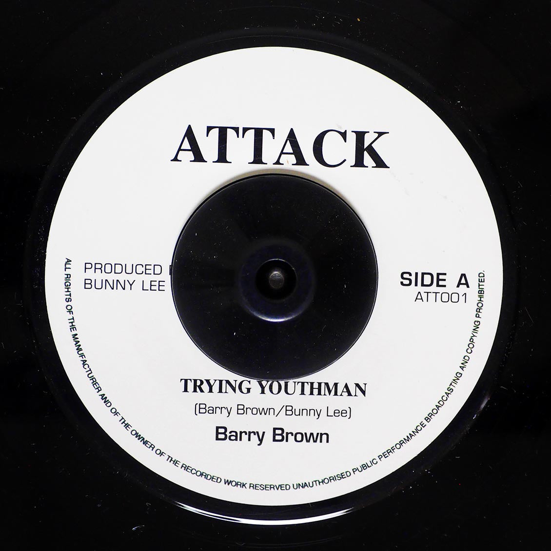 Barry Brown - Trying Youth Man  /  The Aggrovators - Version [New] [New Vinyl 7"]