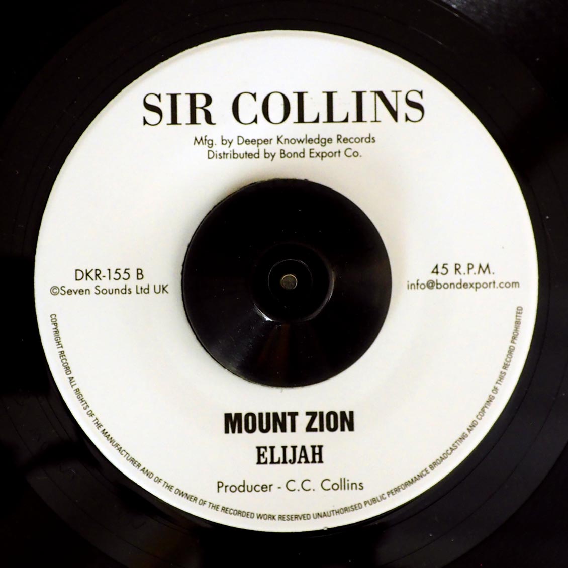 Elijah - Selassi Hi  /  Elijah - Mount Zion [New Vinyl 7"]