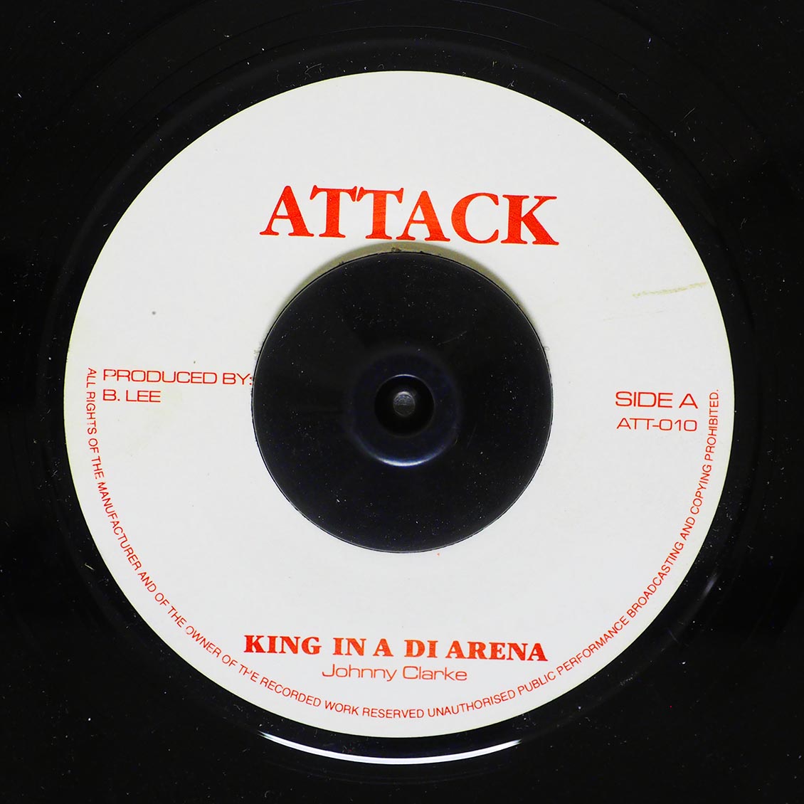 Johnny Clarke - King In A Di Arena  /  Version (rhythm: "Death In The Arena") (UK press) [New Vinyl Record 7" Single]