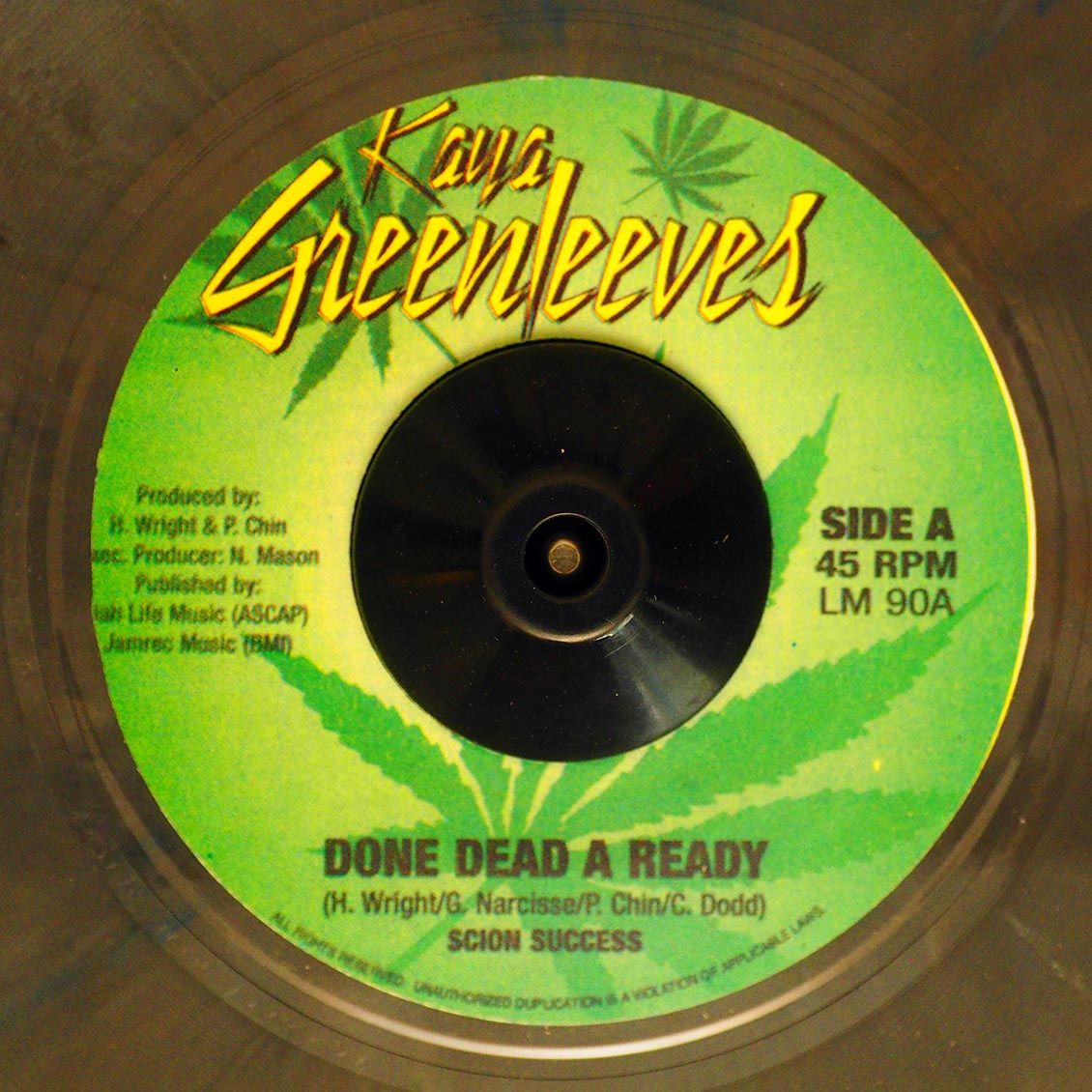 Scion Success - Done Dead A Ready  /  Version (rhythm: "Death In The Arena") (colored vinyl) [New] [New Vinyl 7"]