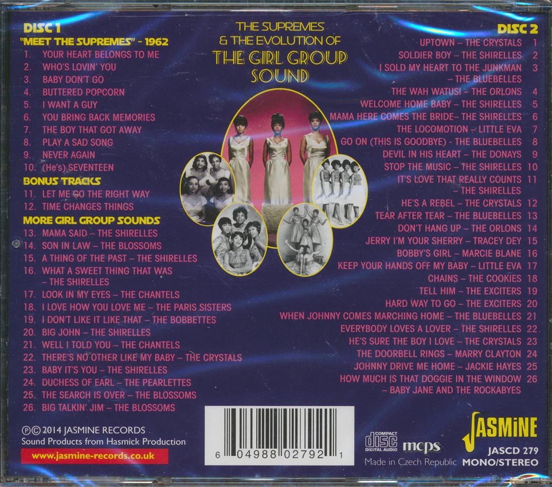 Supremes, The Shirelles, Patti Labell, Etc. - The Supremes & The Evolution Of The Girl Group Sound (52 tracks) (2xCD) [New CD]