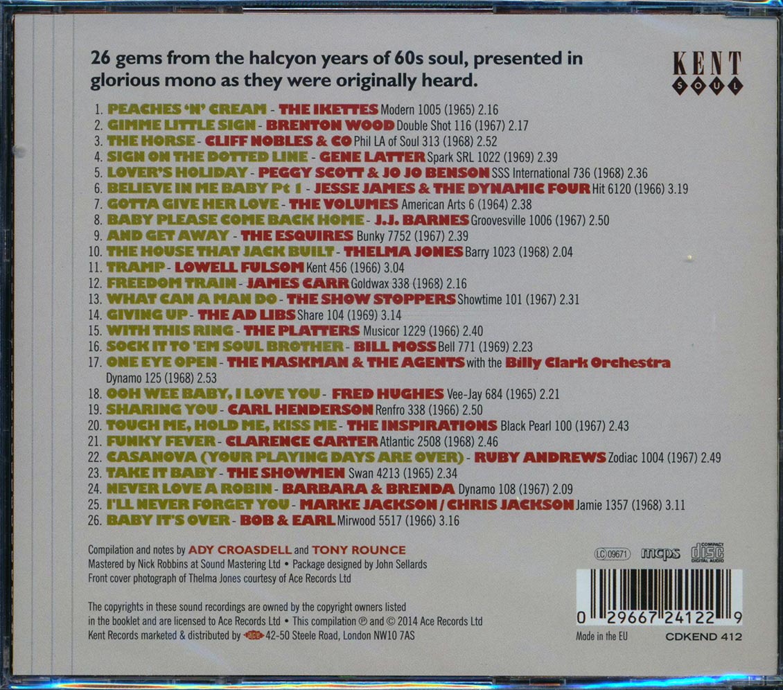Various - Kent's Cellar Of Soul Volume 3 (26 tracks) [New CD]