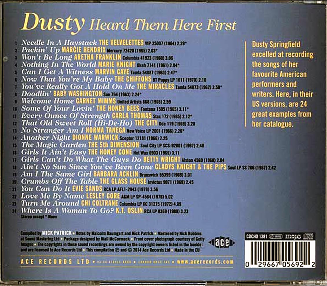 Various - Dusty Heard Them Here First (24 tracks) [New CD]