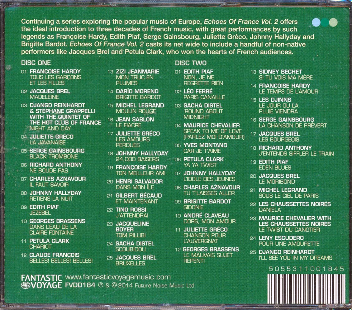 Various - Echoes Of France Volume 2 (50 tracks) (2xCD) [New CD]