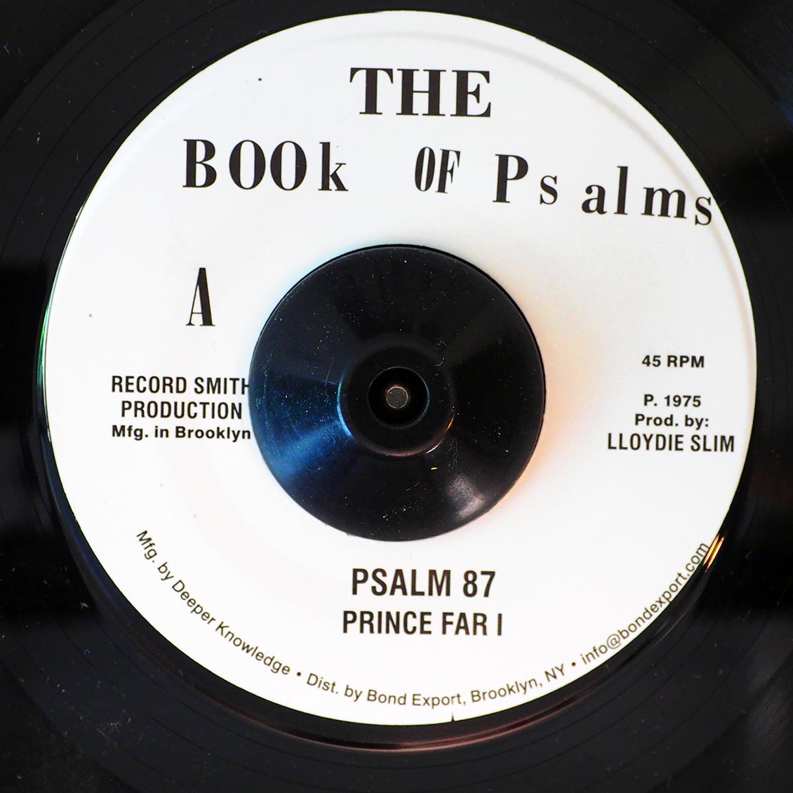 Prince Far I - Psalm 87  /  Black Oney - Festival 75 [New] [New Vinyl 7"]