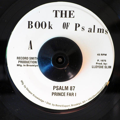 Prince Far I - Psalm 87  /  Black Oney - Festival 75 [New Vinyl 7"]