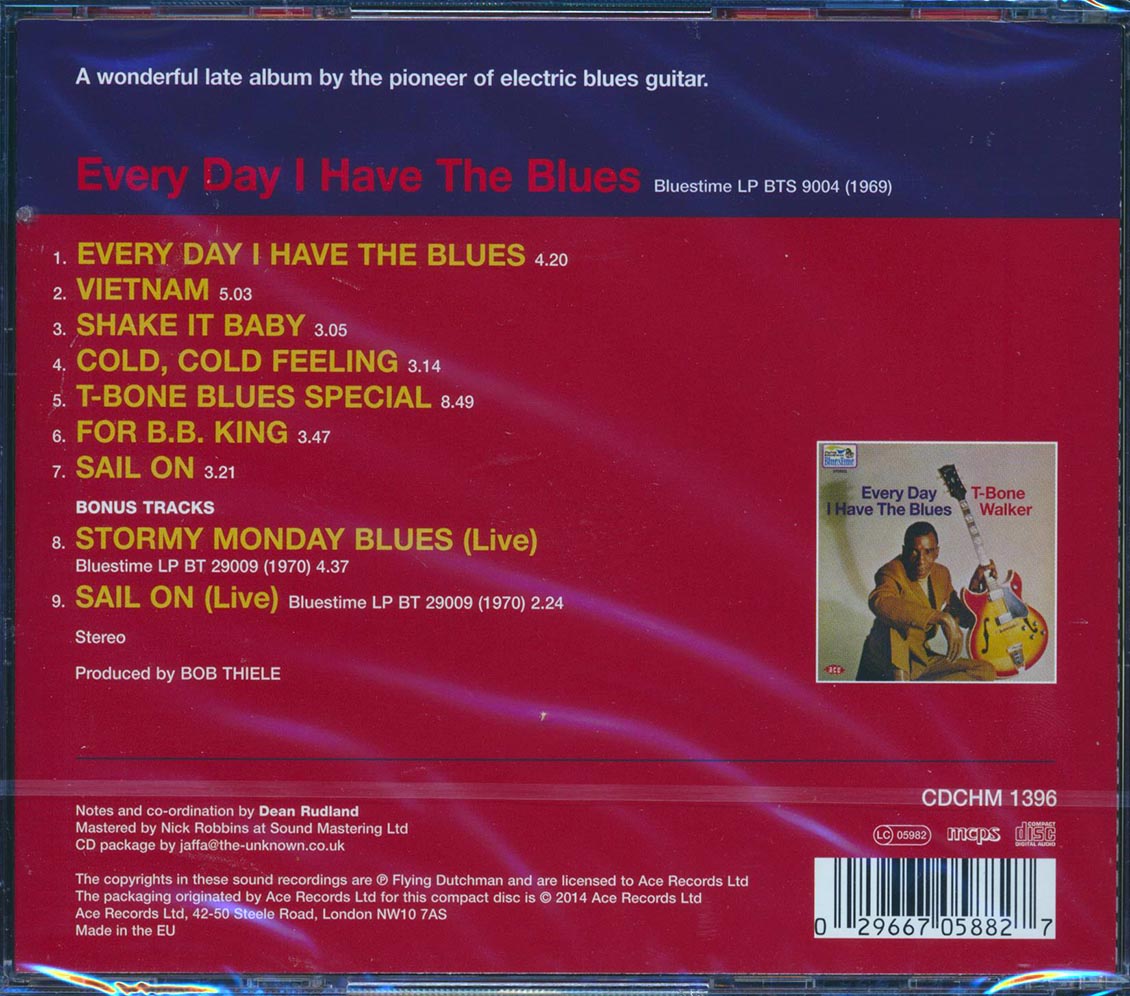 T-Bone Walker - Every Day I Have The Blues [New CD]