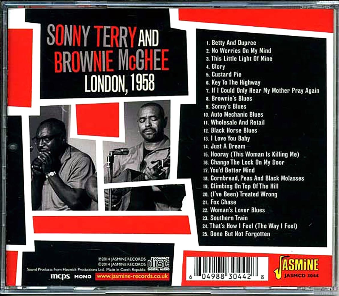 Sonny Terry, Brownie McGhee - London, 1958 (25 tracks) [New CD]