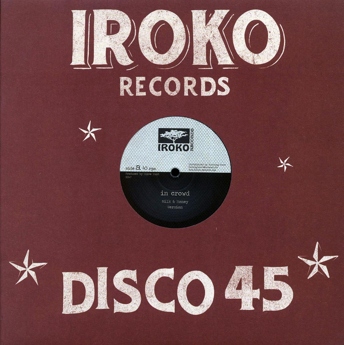 In Crowd - Milk And Honey (Extended Mix)  /  Azul - Bitter Sweet; Azul - Sour Juice [New Vinyl Record 12" Single]