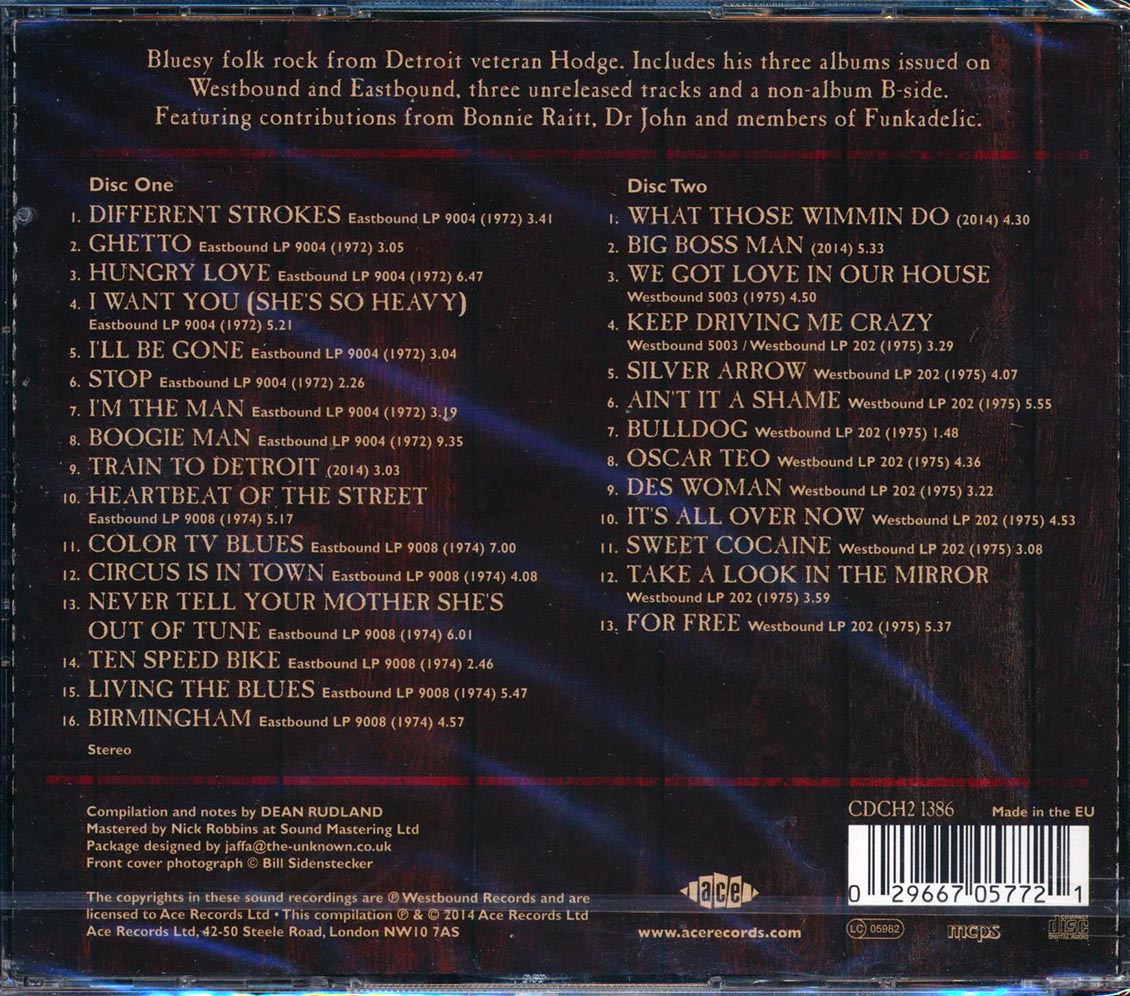 Catfish Hodge - Different Strokes: The Complete Eastbound & Westbound Recordings (29 tracks) (2xCD) [New CD]
