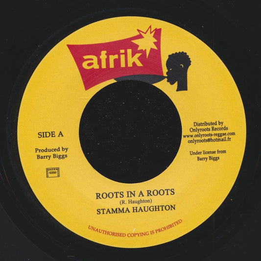 Stamma Haughton - Roots In A Roots  /  Stamma Haughton & The Clubites - Version [New Vinyl Record 7" Single]