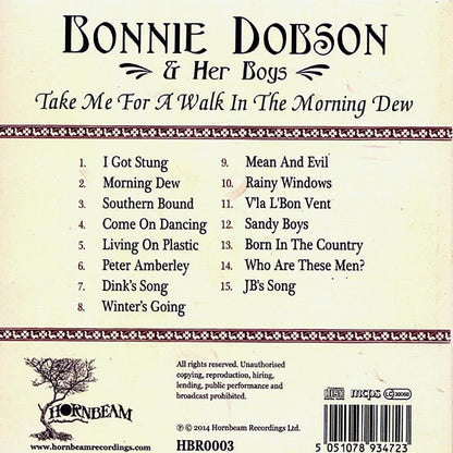 Bonnie Dobson - Take Me For A Walk In The Morning Dew [New CD]