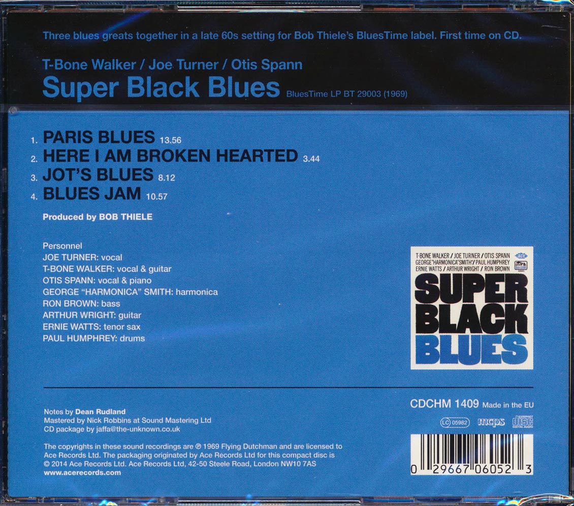 T-Bone Walker, Joe Turner, Otis Spann - Super Black Blues [New CD]