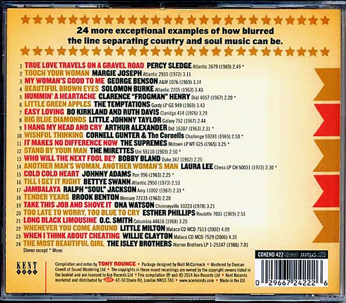 Various - Cold Cold Heart: Where Country Meets Soul Volume 3 (24 tracks) [New CD]