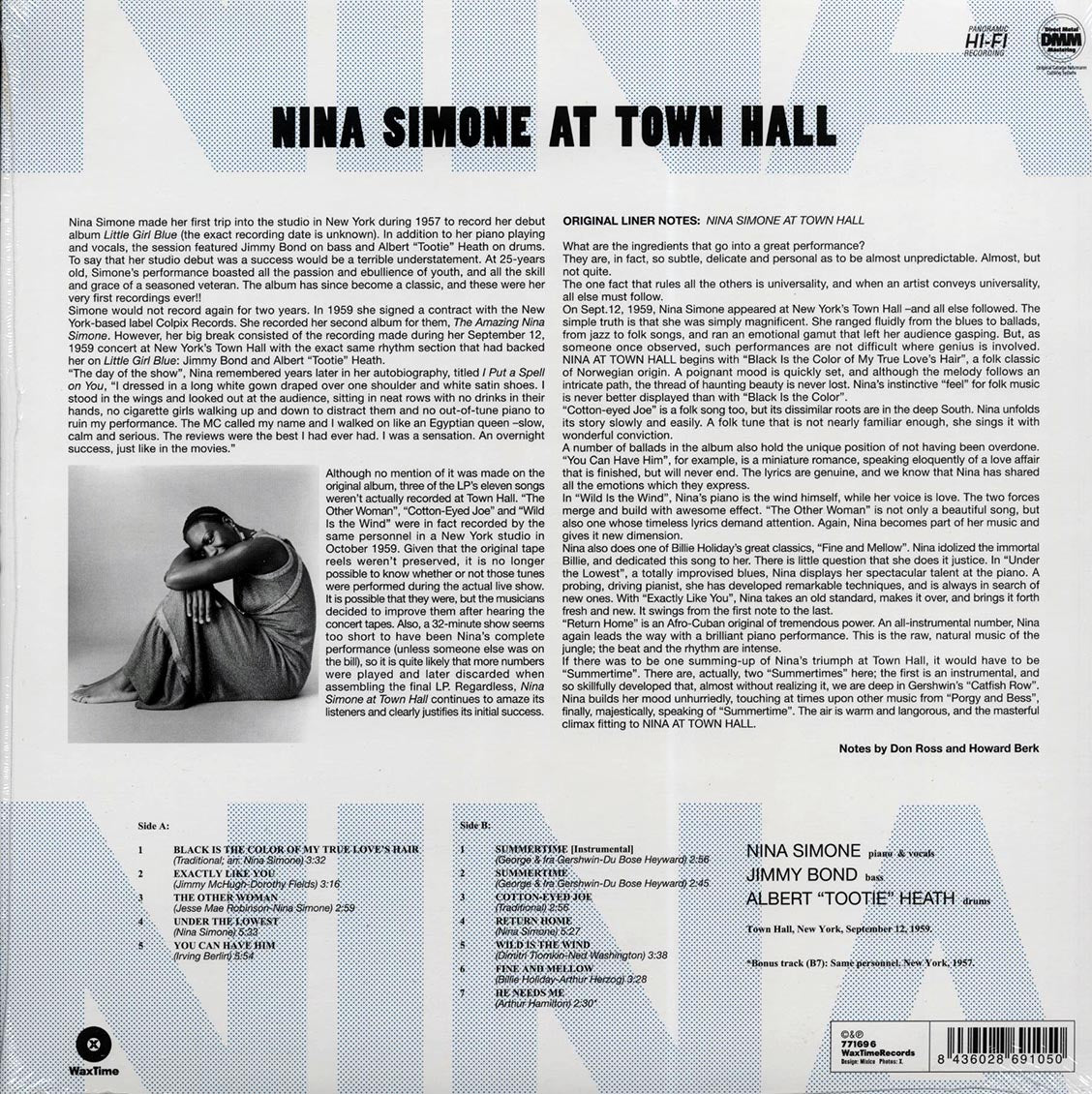 Nina Simone - Nina Simone At Town Hall (180g) [New Vinyl Record LP]