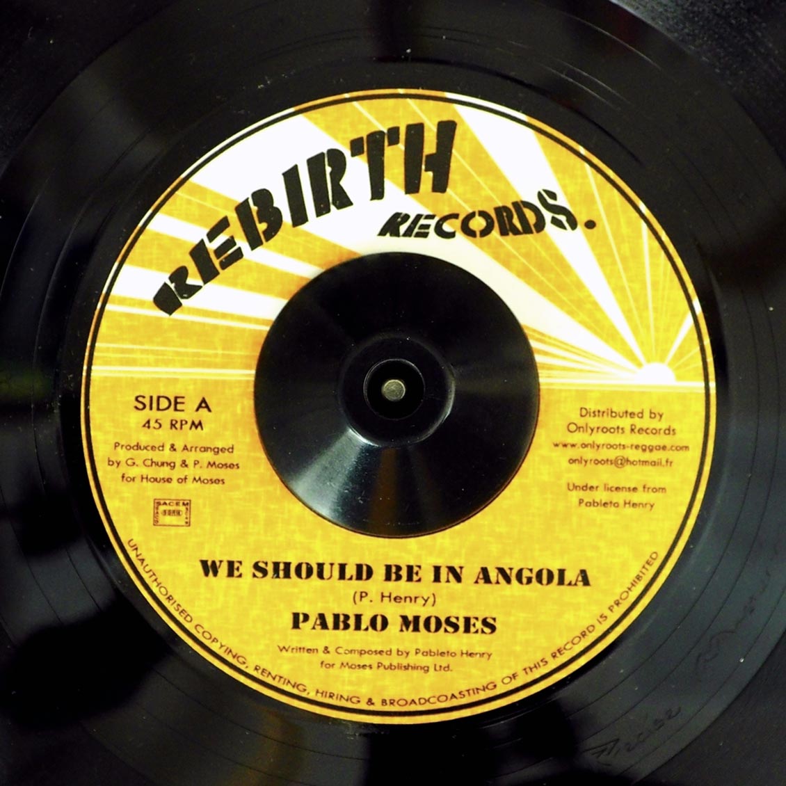 Pablo Moses - We Should Be In Angola  /  Version [New Vinyl Record 7" Single]