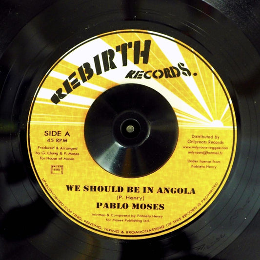 Pablo Moses - We Should Be In Angola  /  Version [New Vinyl Record 7" Single]