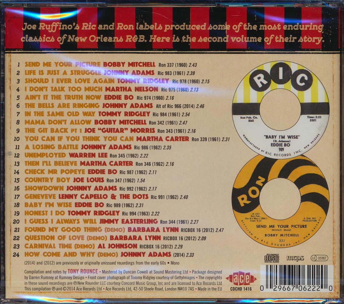 Various - Ain't It The Truth! The Ric & Ron Story Volume 2 (24 tracks) [New CD]