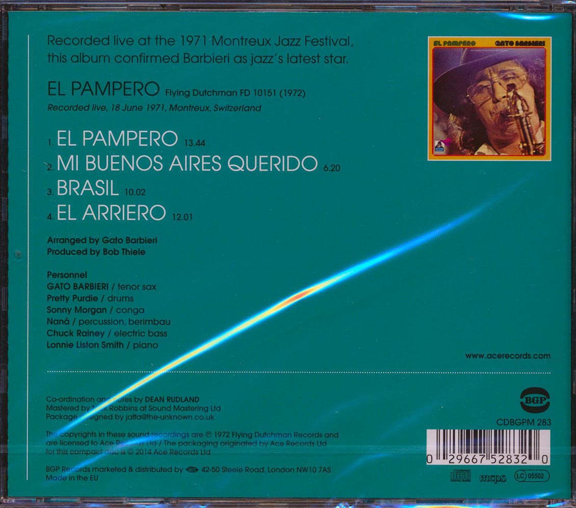 Gato Barbieri - El Pampero [New CD]