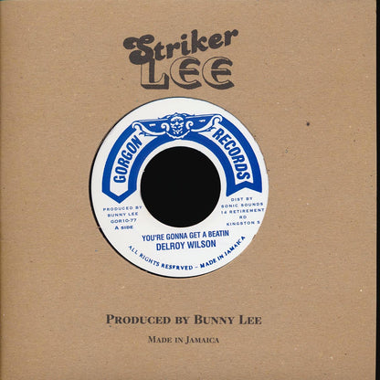 Delroy Wilson - You're Gonna Get A Beatin  /  Version [New Vinyl 7"]