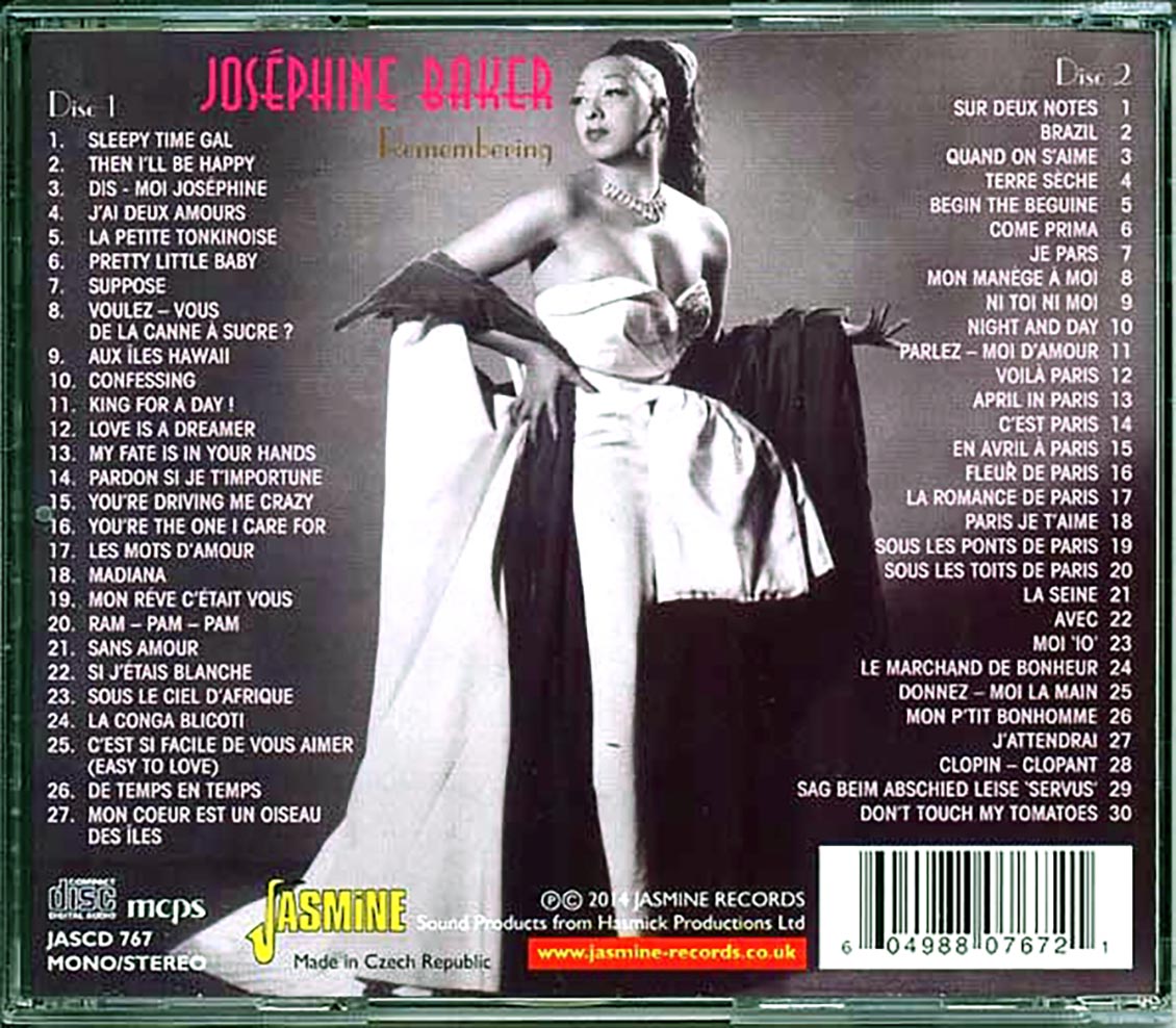 Josephine Baker - Remembering (57 tracks) (2xCD) [New CD]