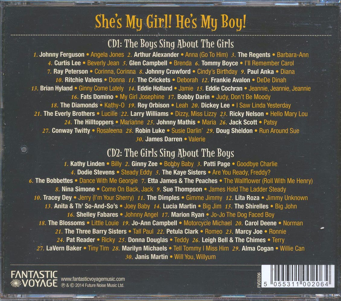 Various - She's My Girl! He's My Boy! (60 tracks) (2xCD) [New CD]