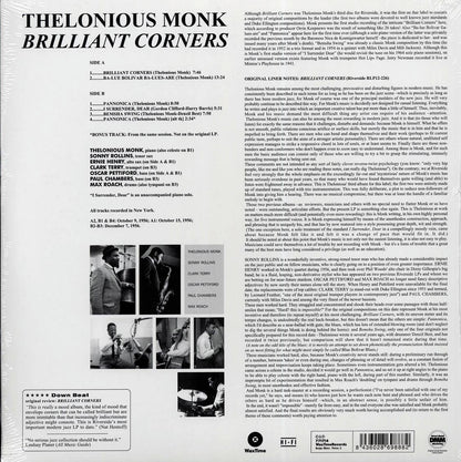 Thelonious Monk - Brilliant Corners (+bonus track) (ltd. ed.) (180g) [New Vinyl Record LP]