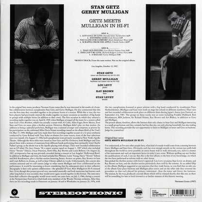 Stan Getz, Gerry Mulligan - Getz Meets Mulligan In Hi-Fi (ltd. ed.) (180g) [New Vinyl Record LP]