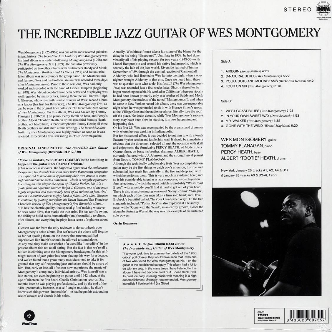 Wes Montgomery - The Incredible Jazz Guitar Of Wes Montgomery (ltd. ed.) (180g) [New Vinyl Record LP]