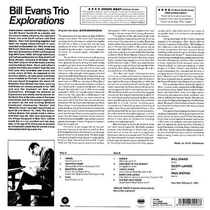 Bill Evans Trio - Explorations (ltd. ed.) (180g) [New Vinyl LP]