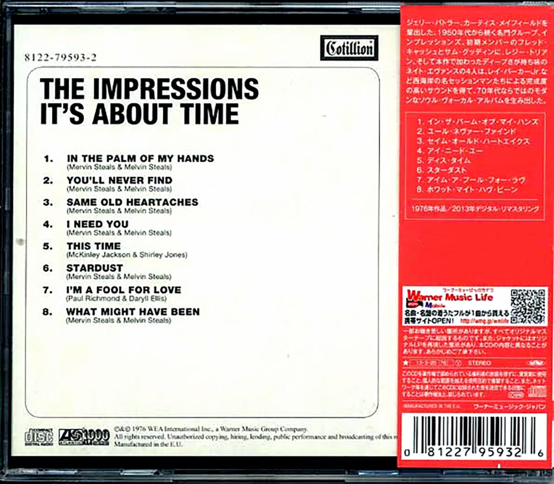The Impressions - It's About Time (ltd. ed.) (24-bit mastering) (remastered) [New CD]