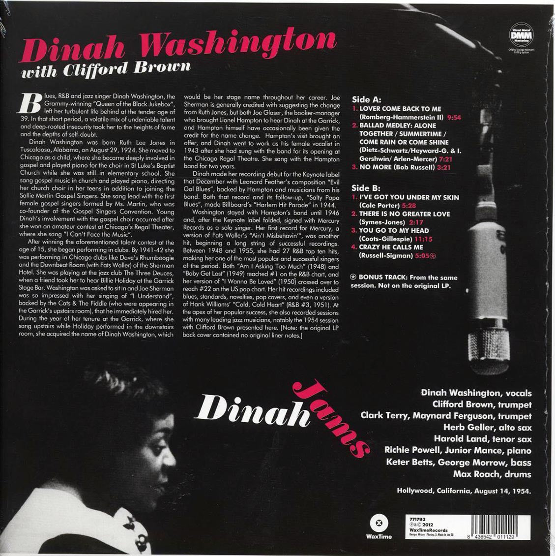 Dinah Washington - Dinah Jams (ltd. ed.) (180g) (remastered) [New Vinyl LP]