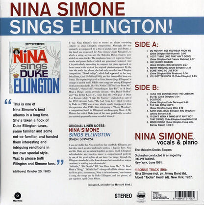 Nina Simone - Sings Ellington! (180g) [New Vinyl Record LP]